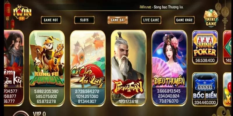 Iwin xây dựng một kho game đồ sộ - đẳng cấp thượng lưu